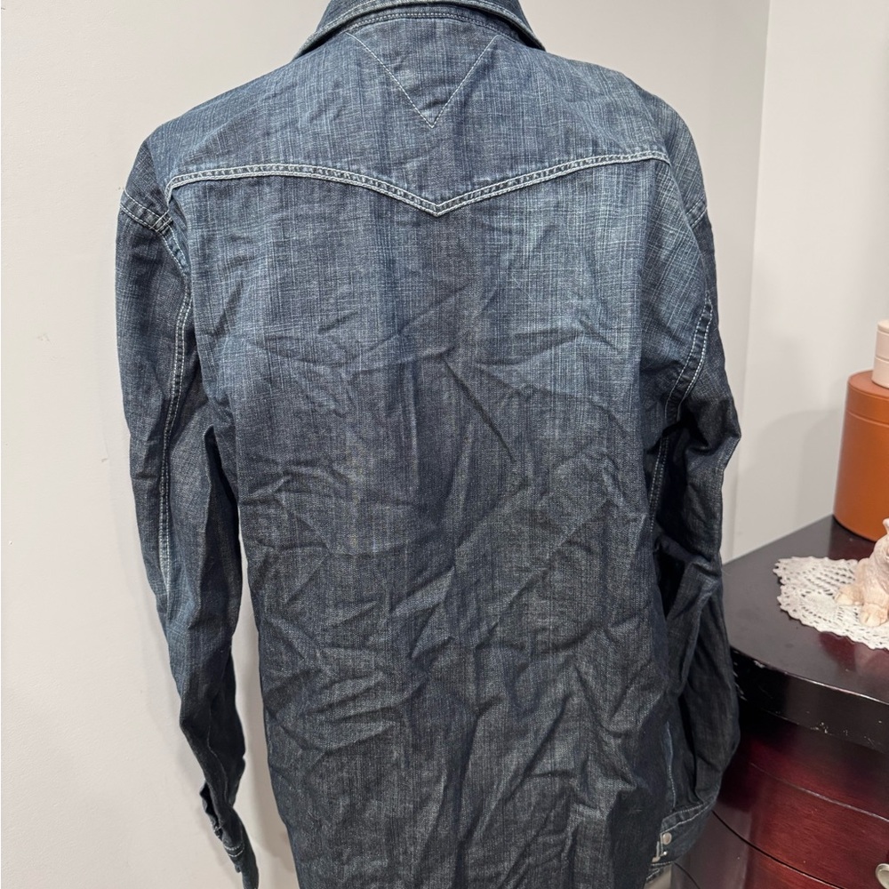 Tommy Hilfiger Dark Blue Denim Shirt - Picture 4 of 10